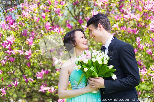 Image of Beautiful wedding couple.