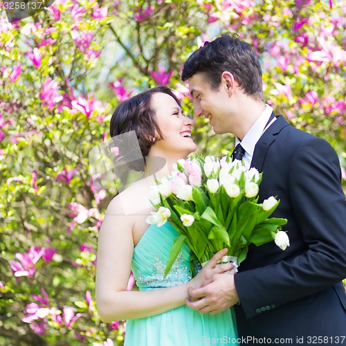 Image of Beautiful wedding couple.