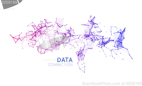 Image of Abstract network connection background