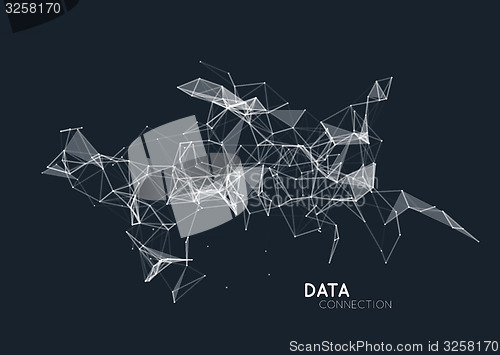 Image of Abstract network connection background