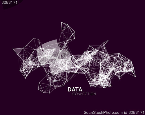 Image of Abstract network connection background