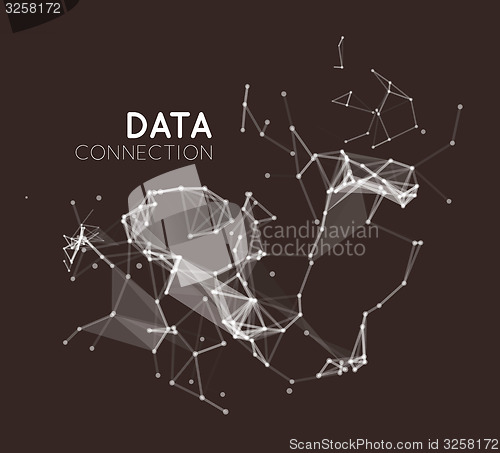 Image of Abstract network connection background