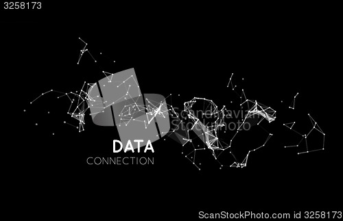 Image of Abstract network connection background