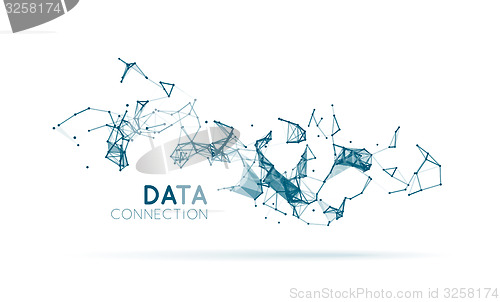 Image of Abstract network connection background