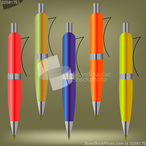 Image of Colorful Pens