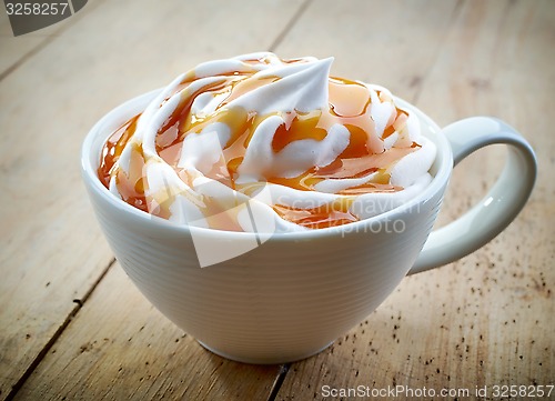 Image of cup of caramel latte