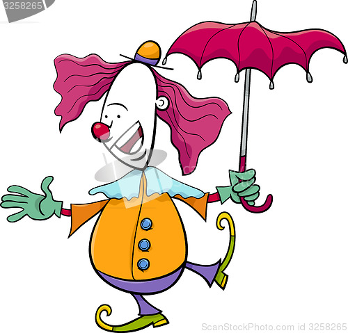 Image of circus clown cartoon illustration