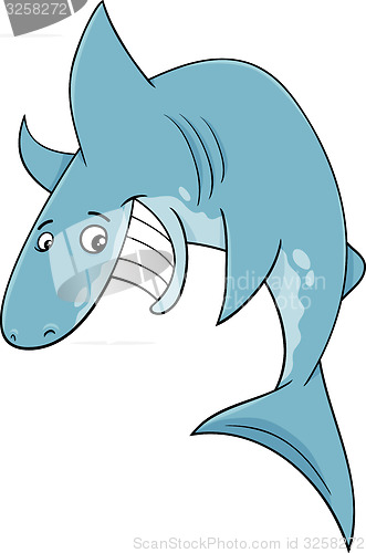 Image of shark fish cartoon illustration