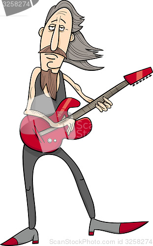 Image of old rock man cartoon illustration