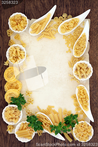 Image of Pasta and Basil Border