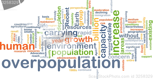 Image of Overpopulation background concept