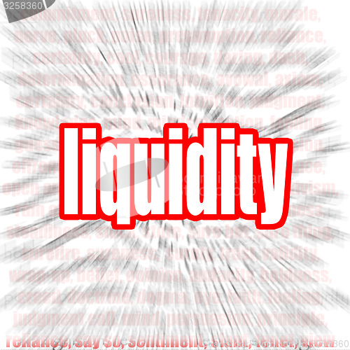 Image of Liquidity word cloud