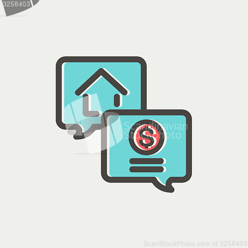 Image of Money finance thin line icon