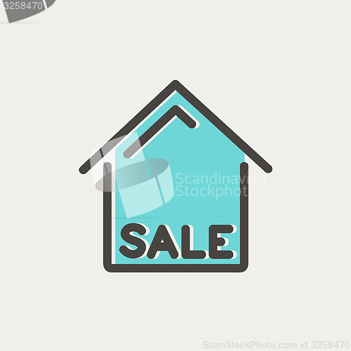 Image of Sale sign thin line icon