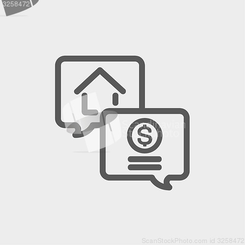 Image of Money finance thin line icon