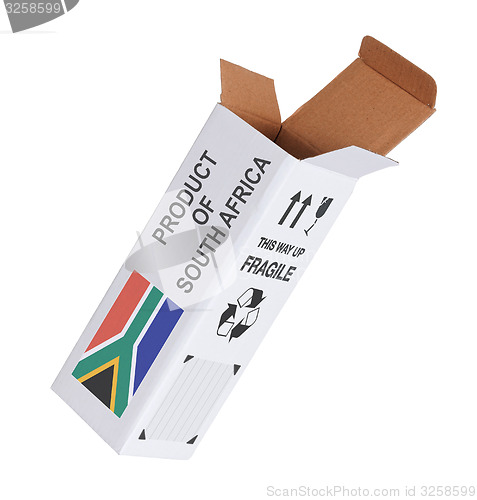 Image of Concept of export - Product of South Africa