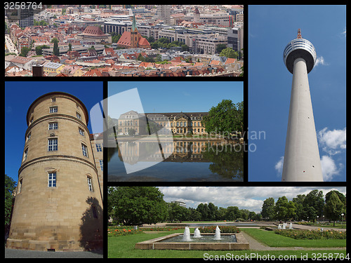 Image of Stuttgard landmarks collage