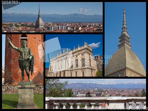 Image of Turin landmarks collage