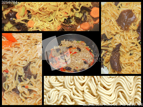 Image of Noodle collage