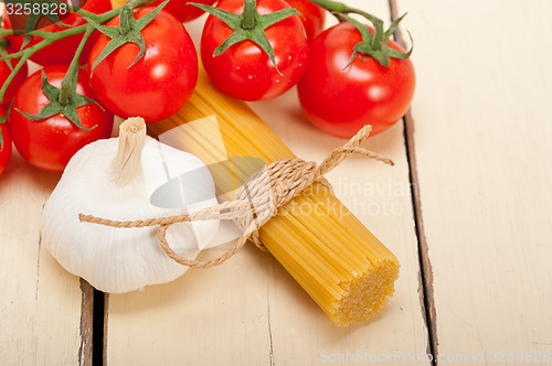 Image of Italian basic pasta ingredients