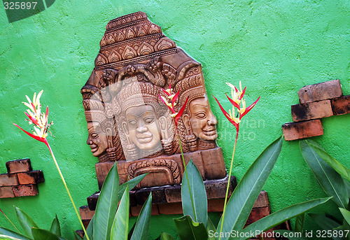 Image of Traditional Thai stone carving.