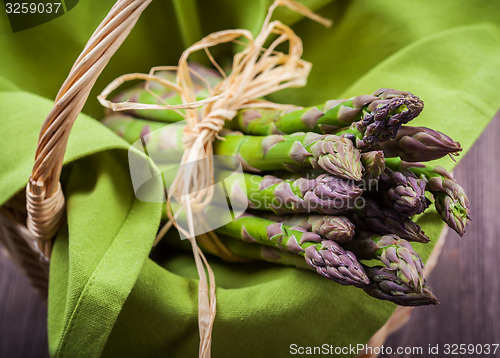 Image of Fresh green asparagus