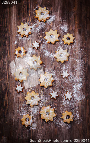 Image of Homemade cookies in star shape