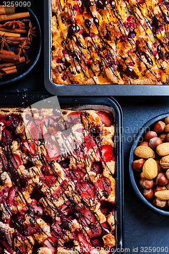 Image of Homemade fruit sponge cakes