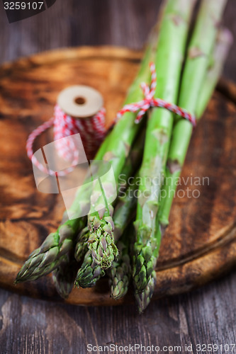 Image of Fresh green asparagus
