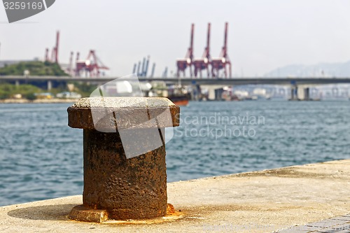 Image of Containers at Hong Kong commercial port