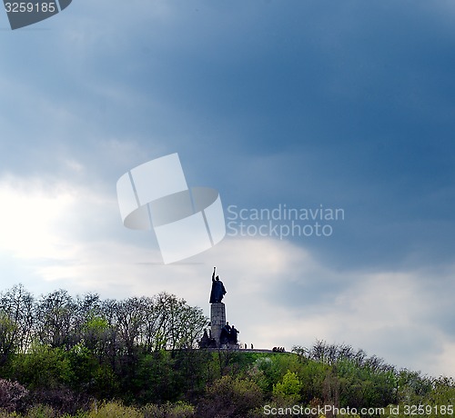 Image of a monument of stone on the mountain