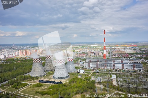 Image of Combined heat and power factory. Tyumen. Russia