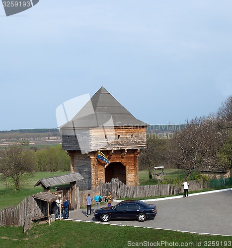 Image of castle made of wood