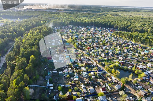 Image of Bird's eye view of housing estate