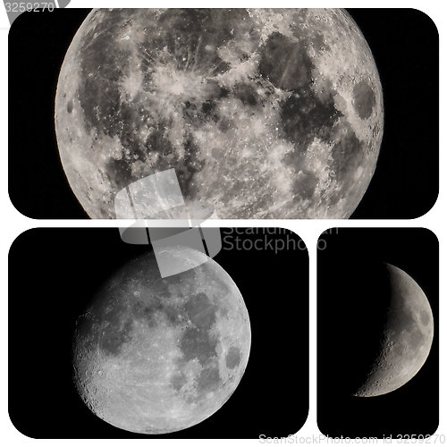 Image of Moon set