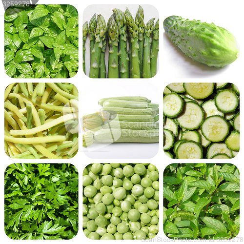 Image of Vegetarian food set
