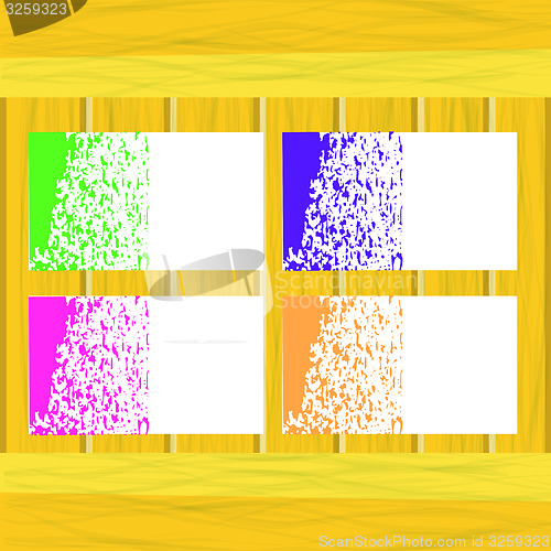 Image of Banners of Colored Splashes Paint