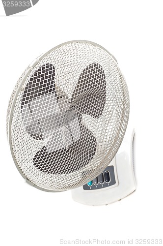 Image of Electric fan on white background.