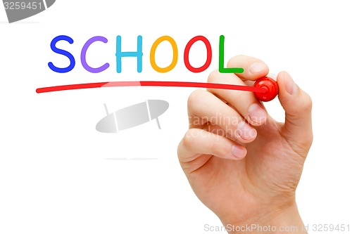 Image of School Red Marker