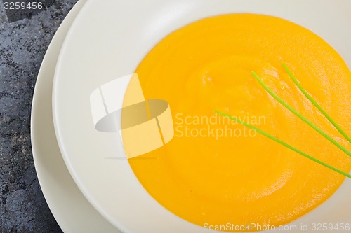 Image of Delicious pumpkin cream soup