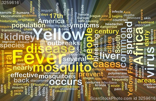 Image of Yellow fever background concept glowing