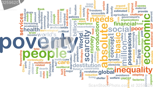 Image of Poverty background concept