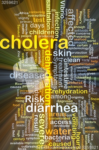 Image of Cholera background concept glowing