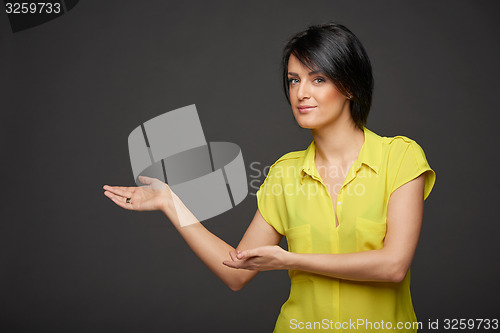 Image of Woman showing copy space