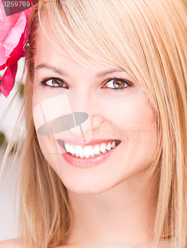 Image of Portrait of a beautiful blonde girl