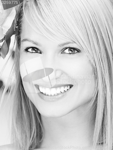 Image of Portrait of a beautiful blonde girl