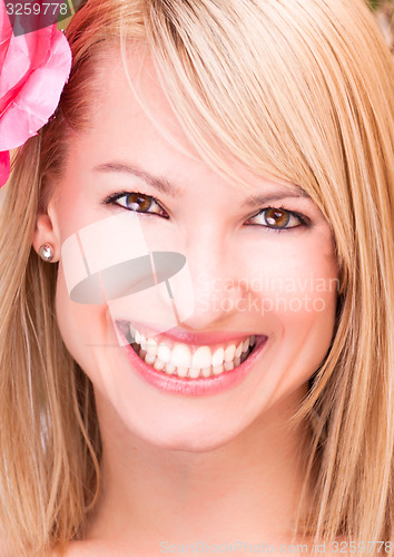 Image of Portrait of a beautiful blonde girl