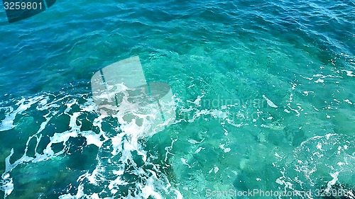 Image of Transparent sea water background