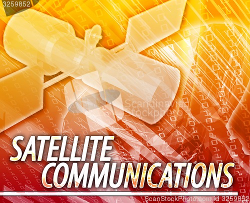 Image of Satellite communications Abstract concept digital illustration