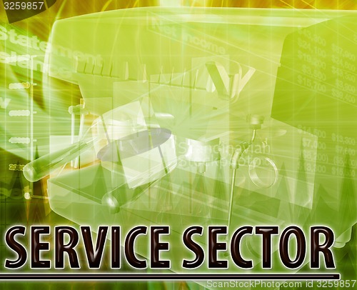 Image of Service sector Abstract concept digital illustration